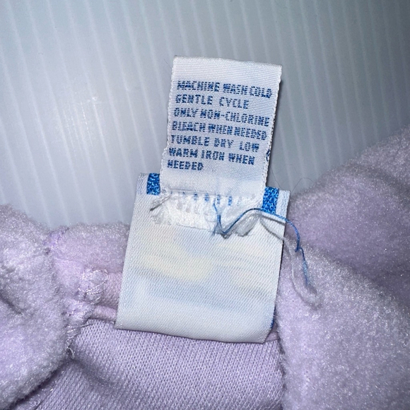 The Lullaby Club Baby Girl Jumpsuit 3/6M Purple Vintage style Bear Lavender Warm - Picture 4 of 8